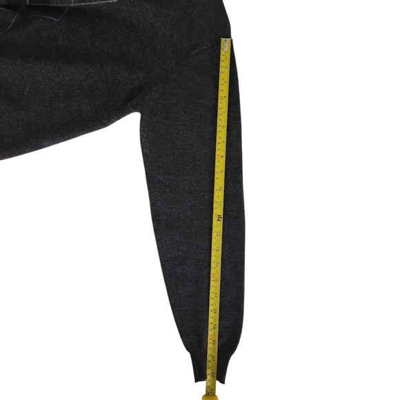 ASHWORTH Charcoal Gray Argyle Merino Wool Sweater classic preppy golf style m - Picture 7 of 10